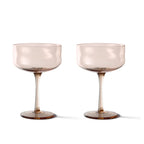 Swirl coupe glas  - set van 2