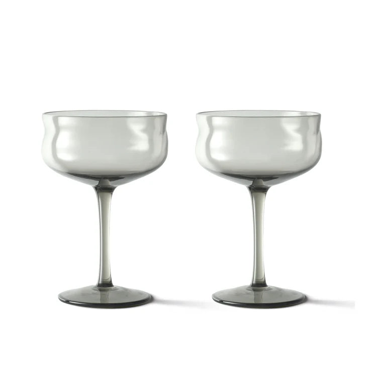 Swirl coupe glas  - set van 2